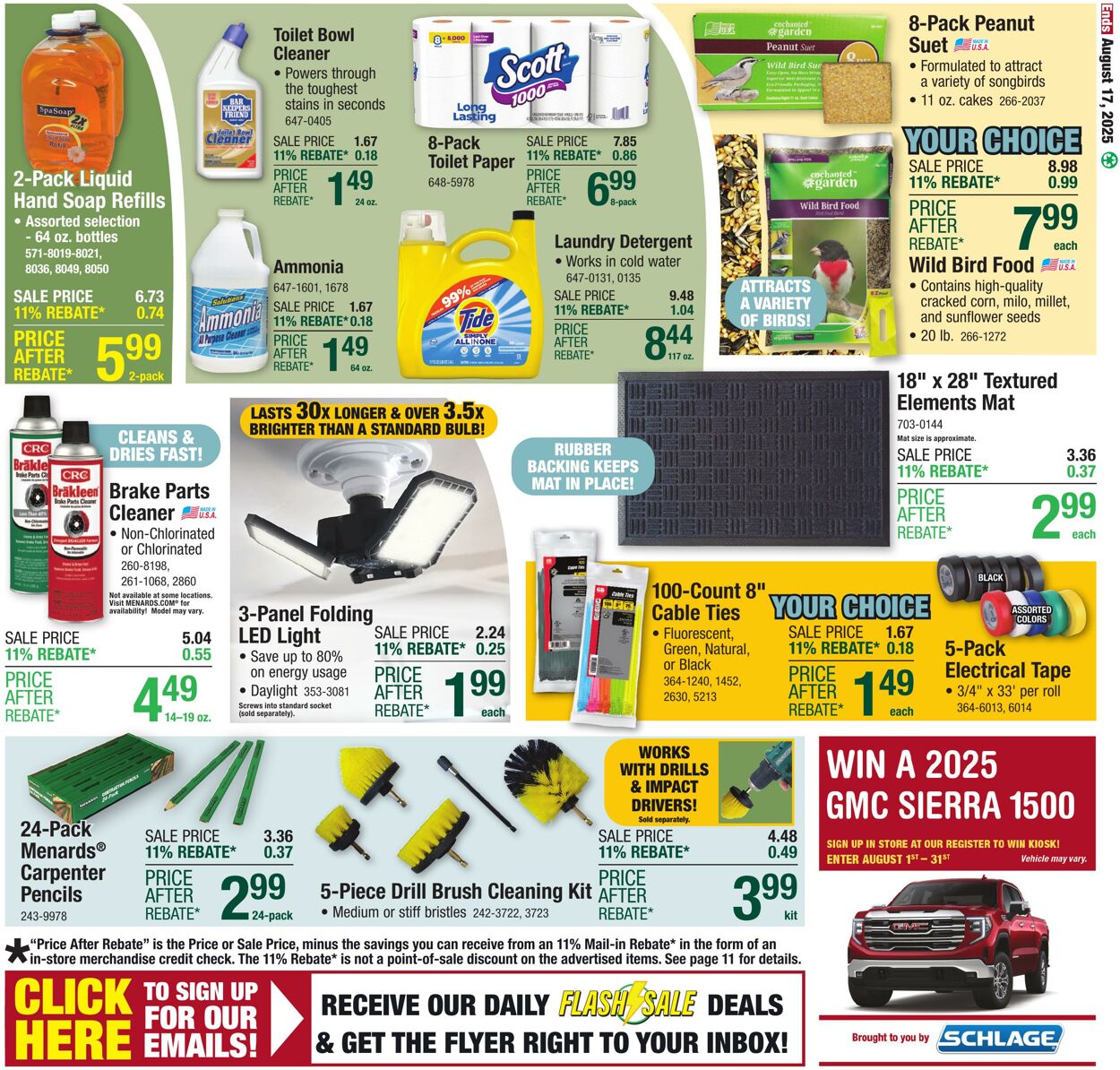 Catalogue Menards from 08/06/2025