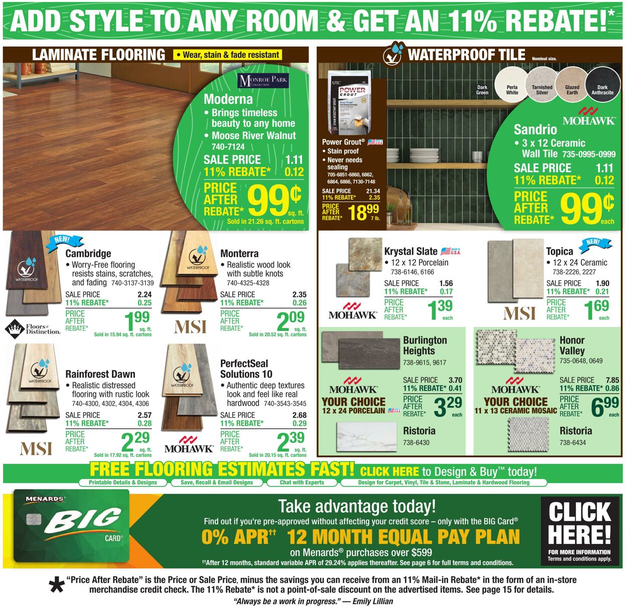 Catalogue Menards from 08/13/2025