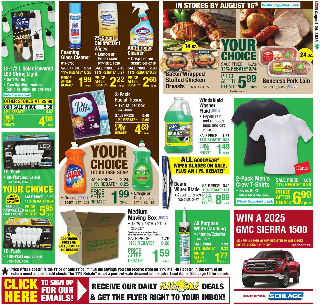 Catalogue Menards from 08/13/2025
