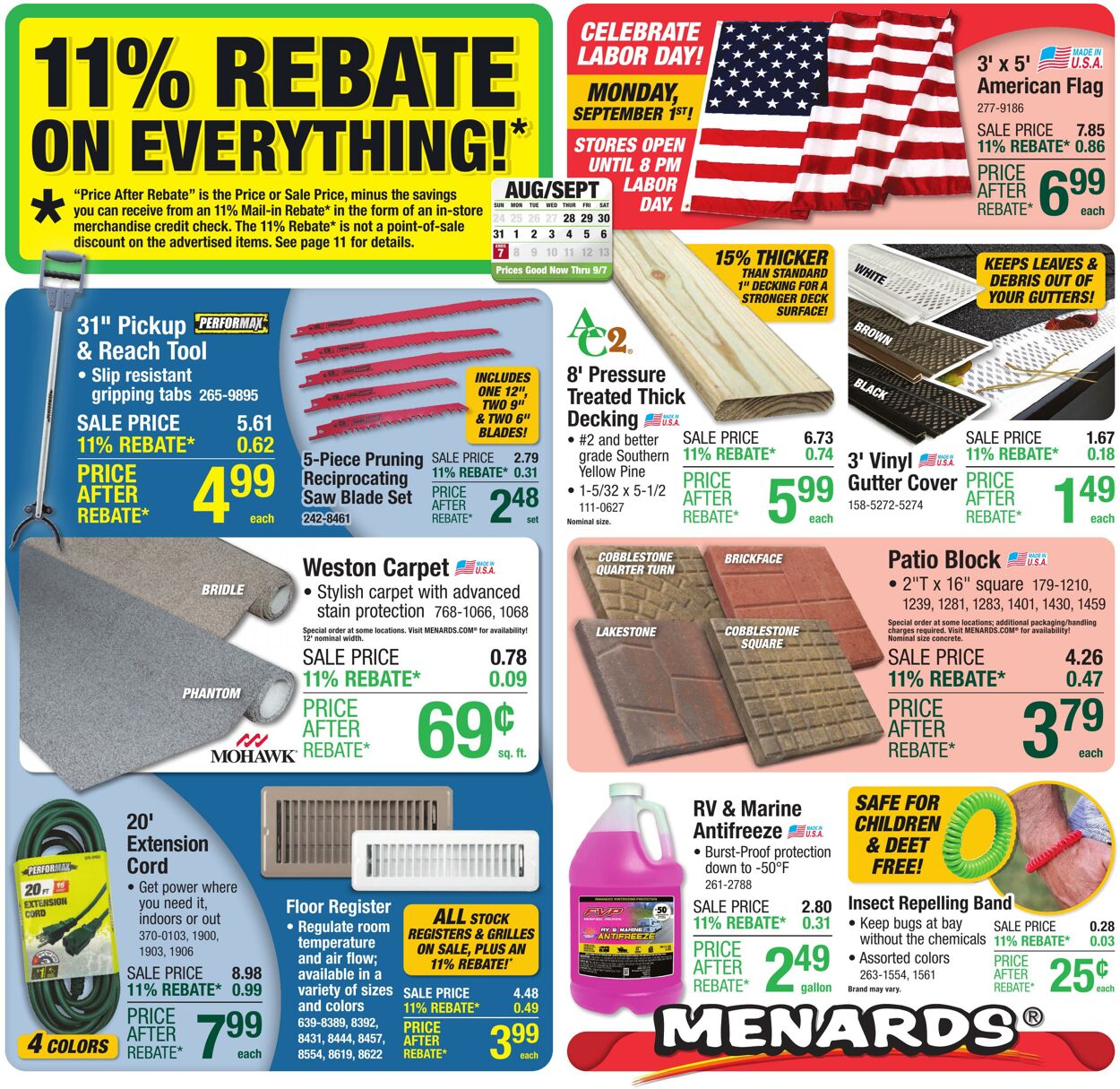 Catalogue Menards from 08/27/2025