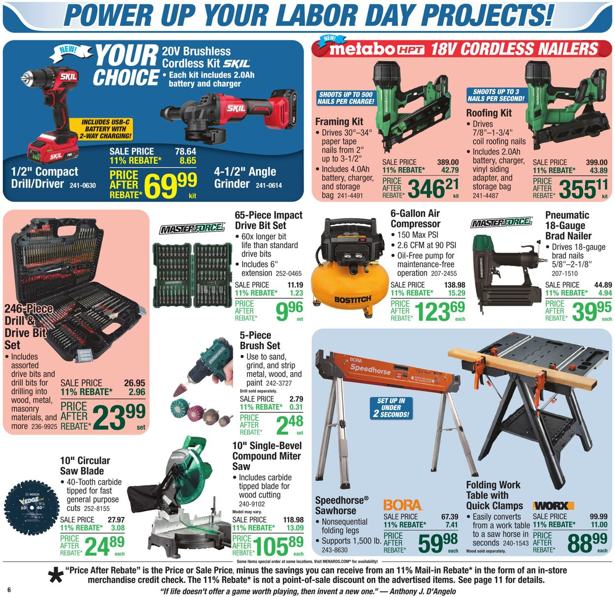 Catalogue Menards from 08/27/2025