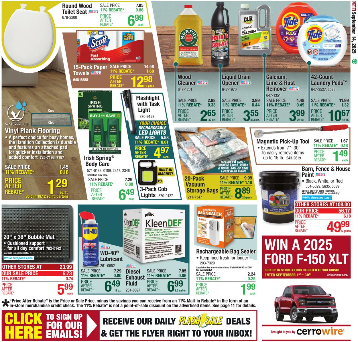 Catalogue Menards from 09/03/2025