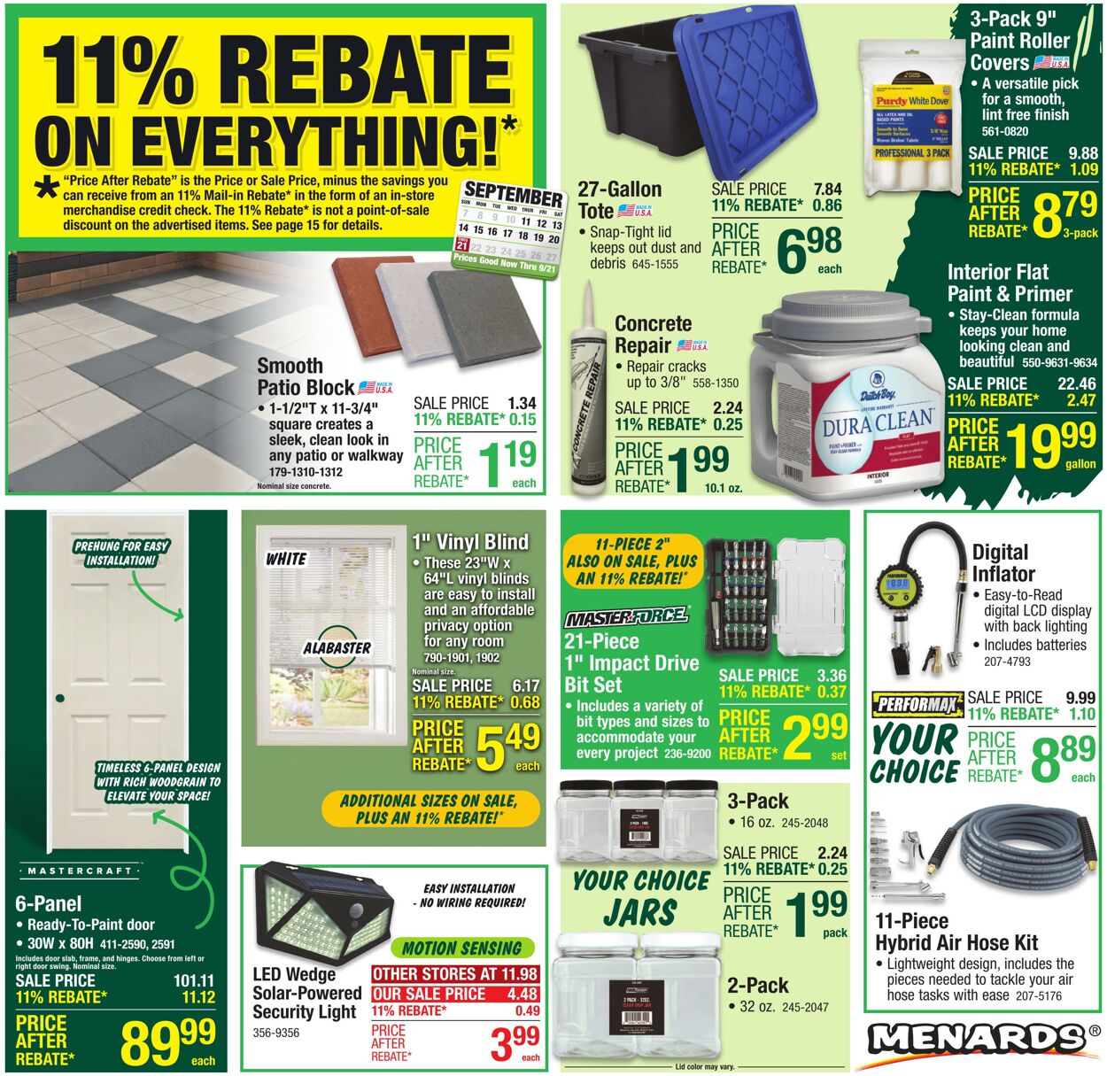 Catalogue Menards from 09/10/2025