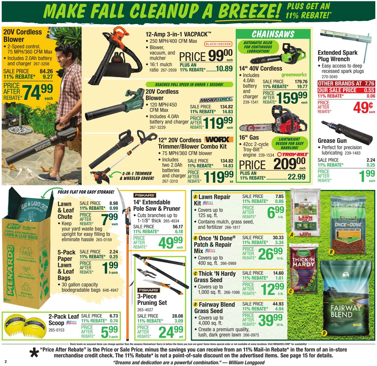 Catalogue Menards from 09/10/2025