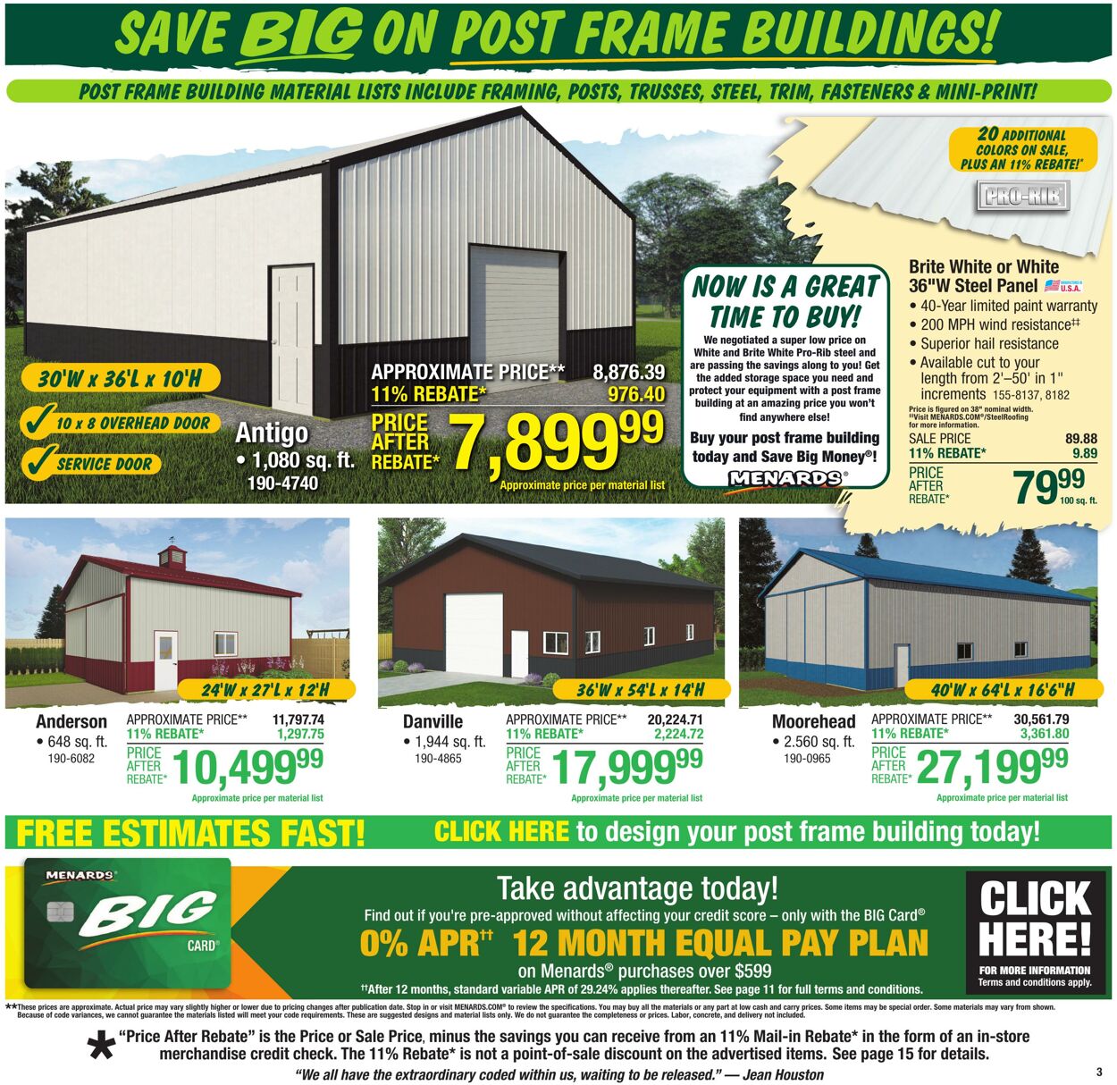 Catalogue Menards from 09/10/2025