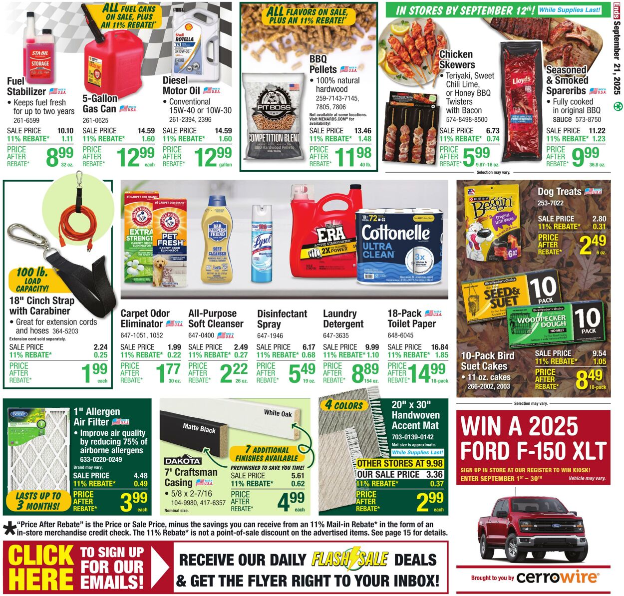 Catalogue Menards from 09/10/2025