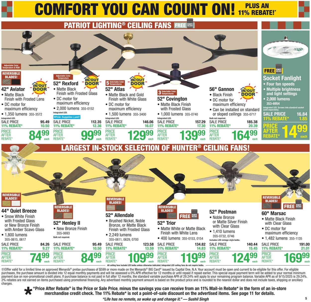 Catalogue Menards from 09/17/2025
