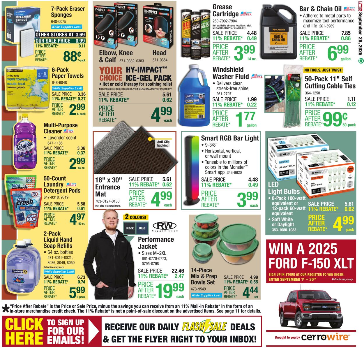 Catalogue Menards from 09/17/2025