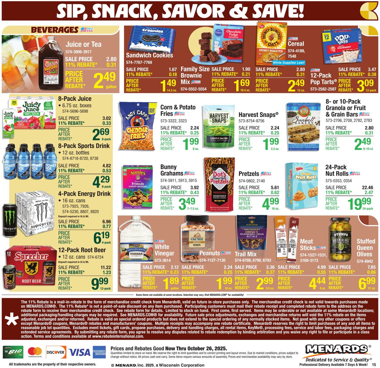 Catalogue Menards from 10/15/2025