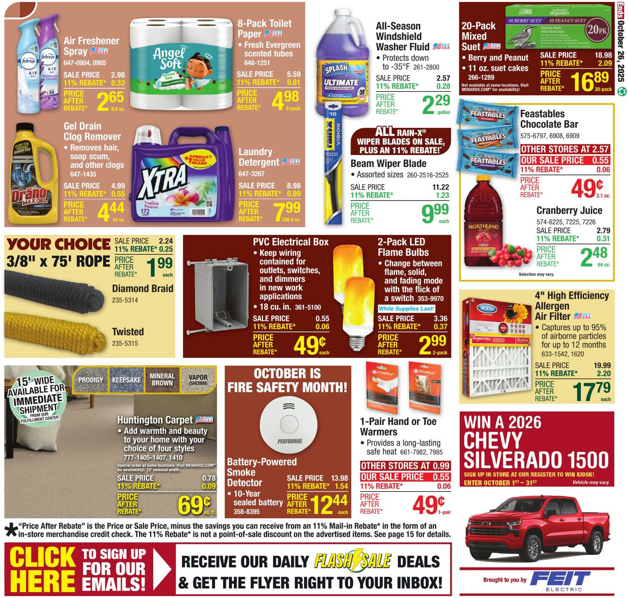 Catalogue Menards from 10/15/2025