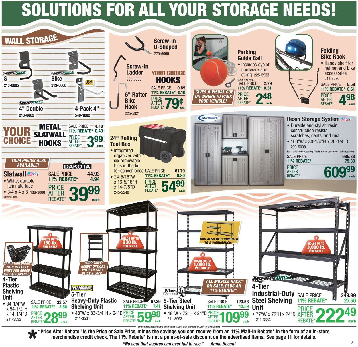 Catalogue Menards from 10/22/2025