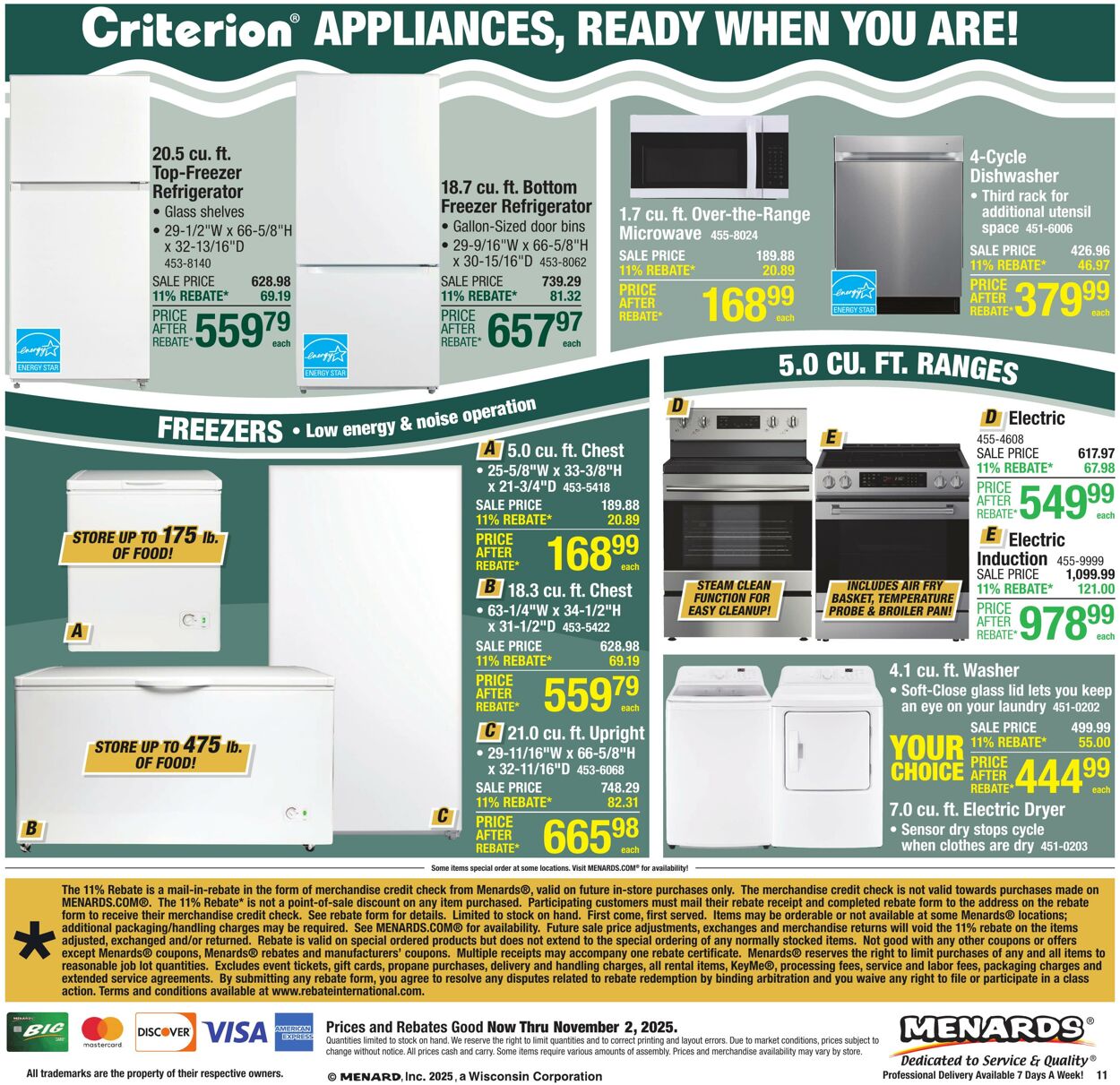 Catalogue Menards from 10/22/2025