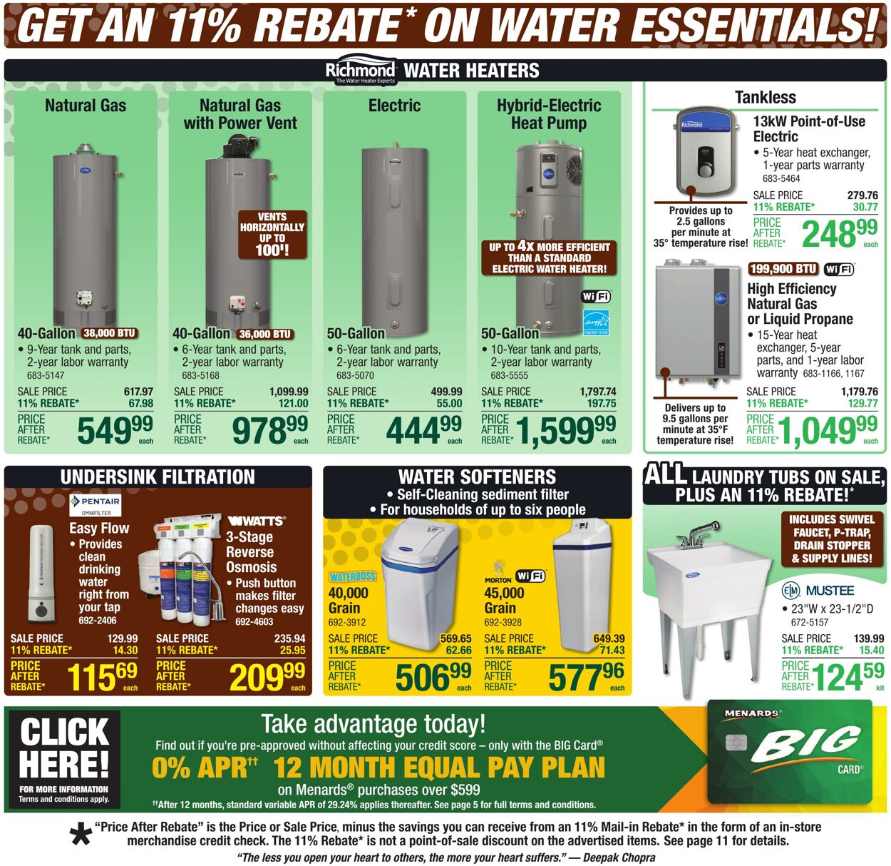 Catalogue Menards from 10/29/2025