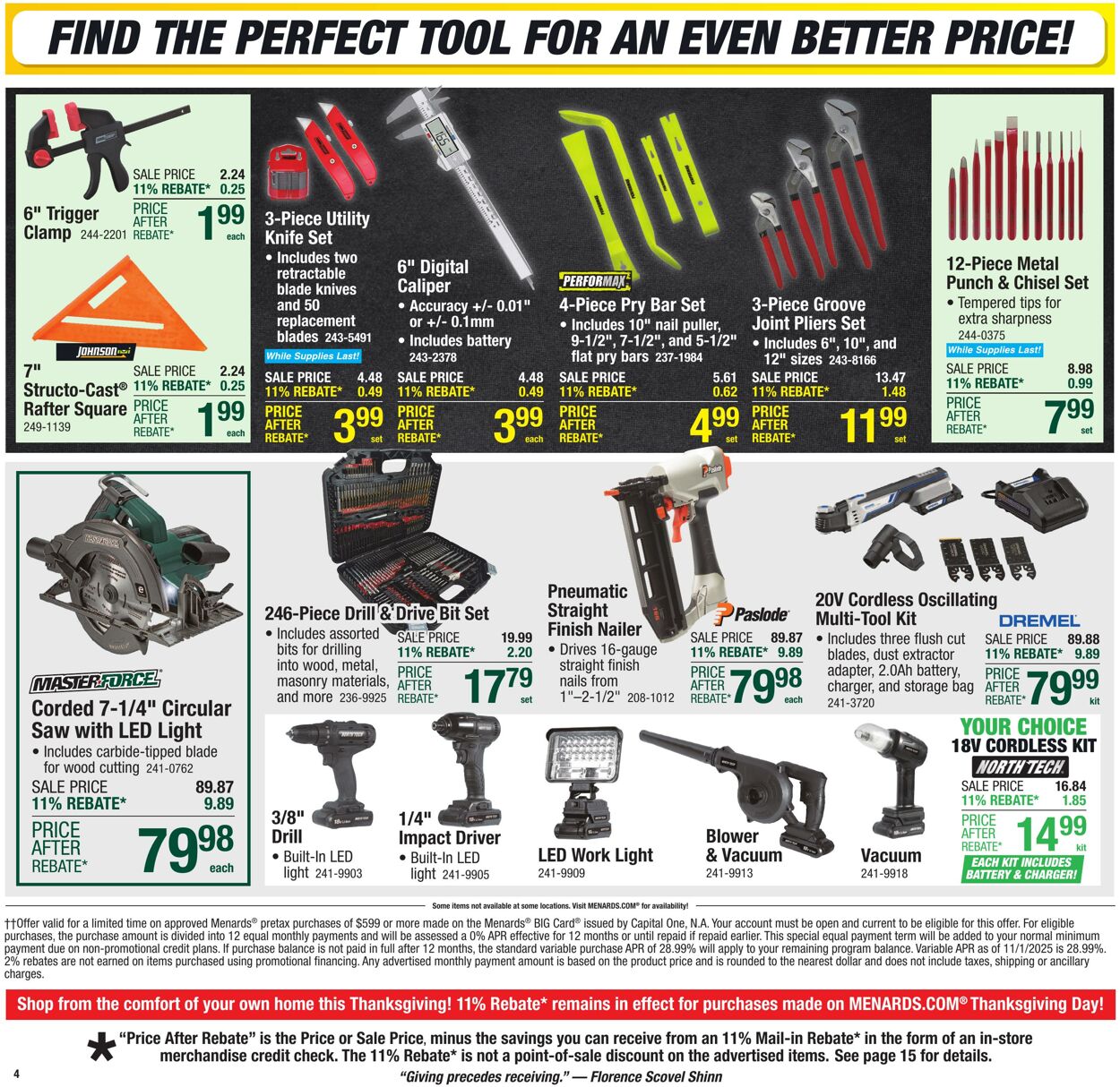 Catalogue Menards from 11/12/2025