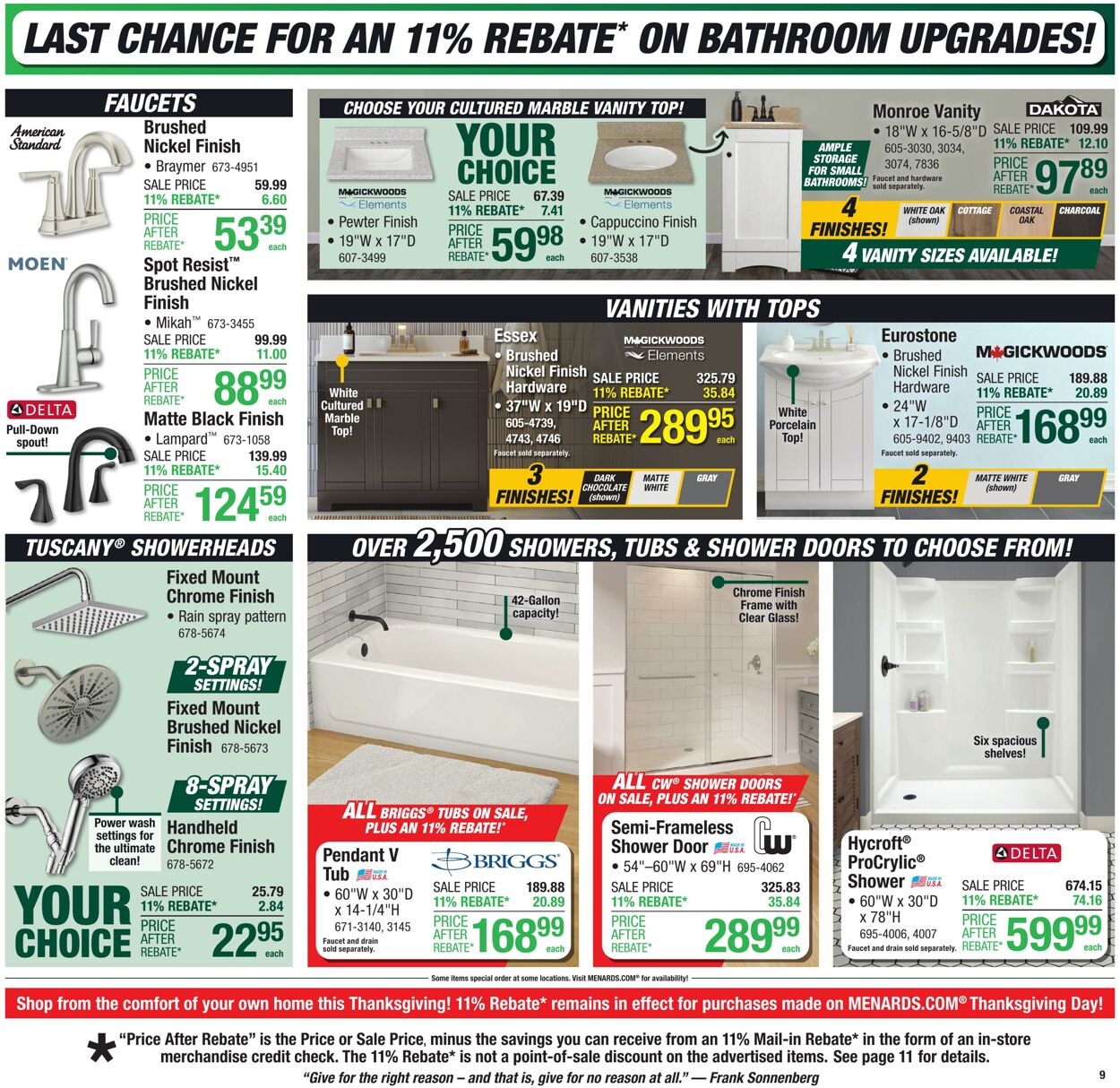 Catalogue Menards from 11/19/2025