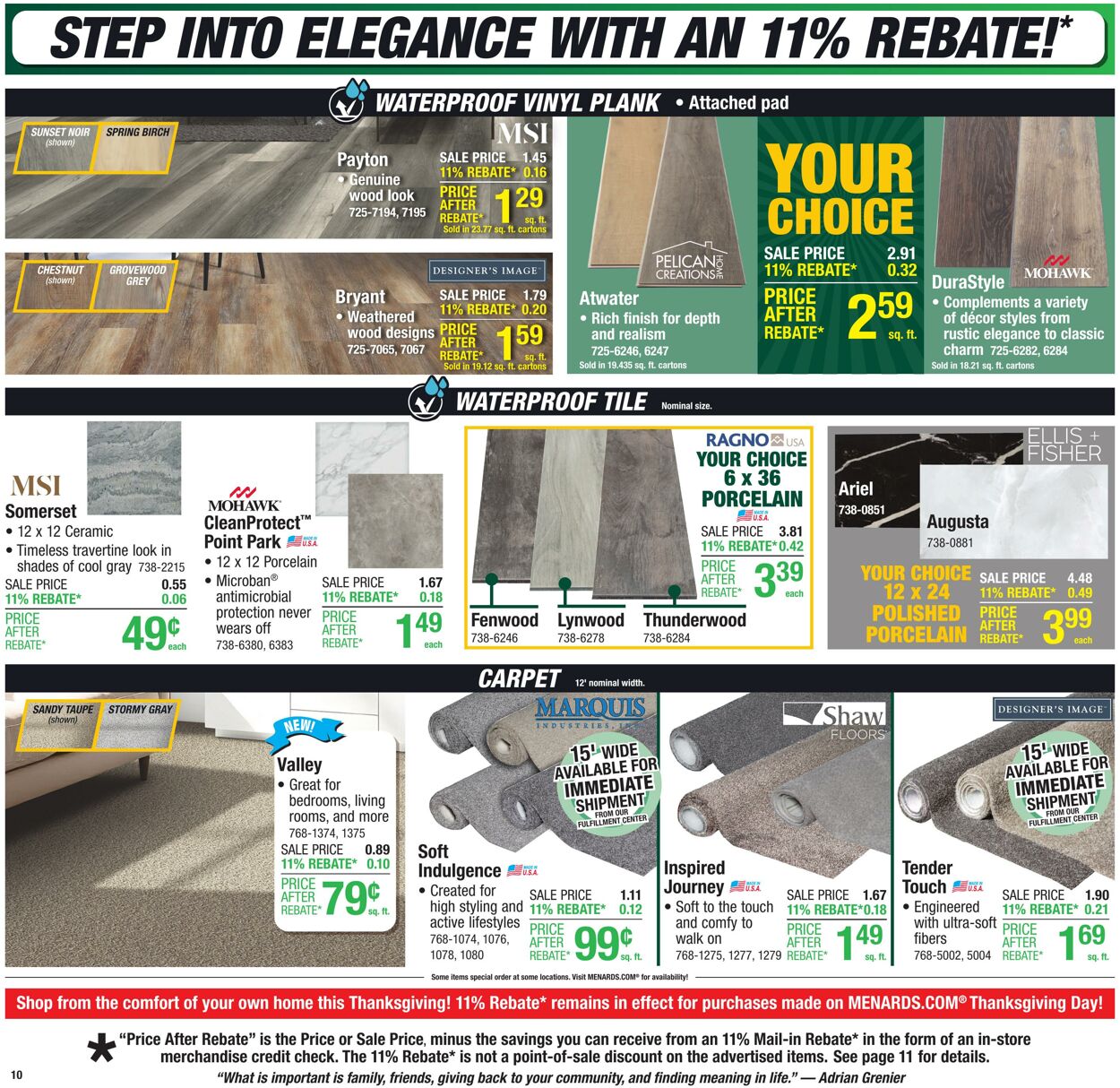 Catalogue Menards from 11/19/2025