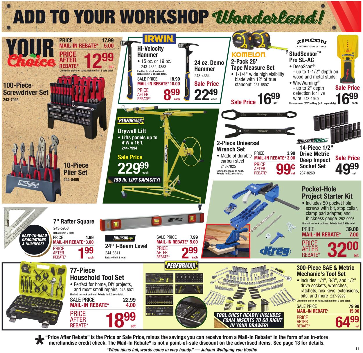 Catalogue Menards from 11/29/2025
