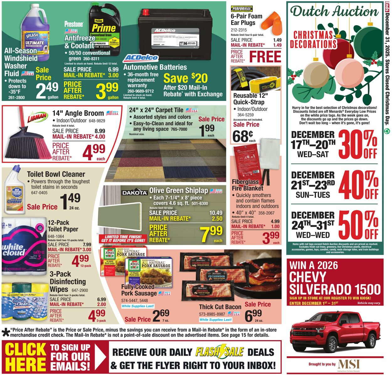 Catalogue Menards from 12/17/2025
