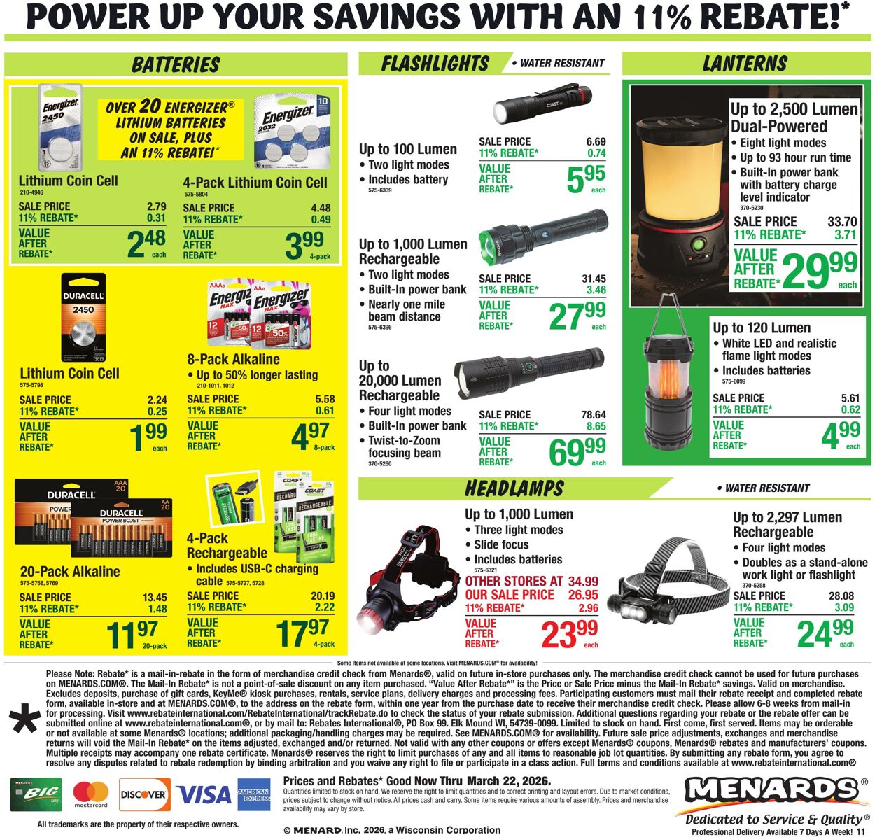 Catalogue Menards from 03/11/2026
