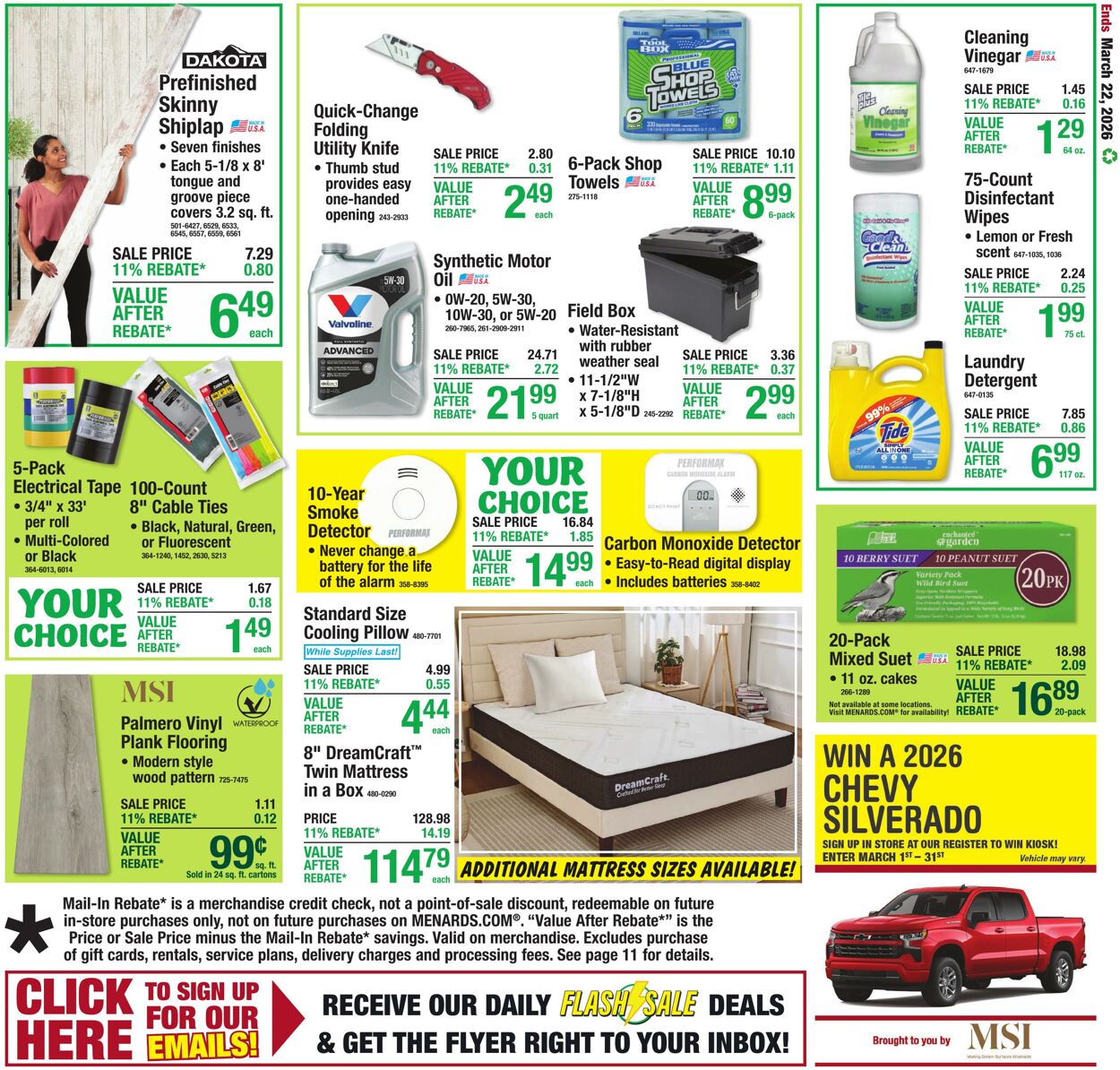 Catalogue Menards from 03/11/2026