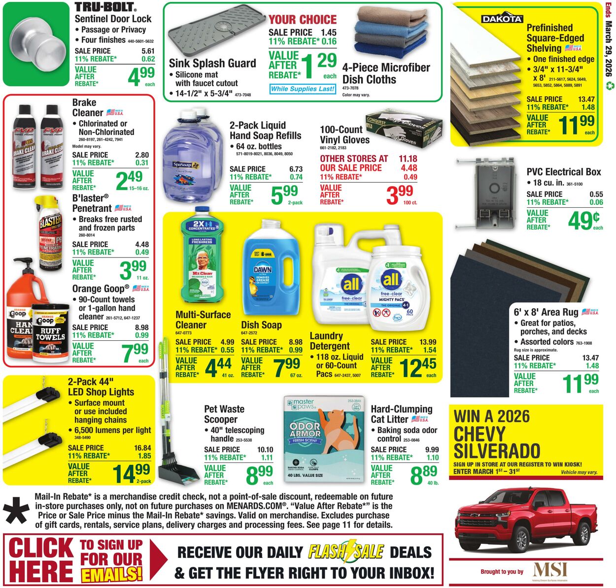 Catalogue Menards from 03/18/2026