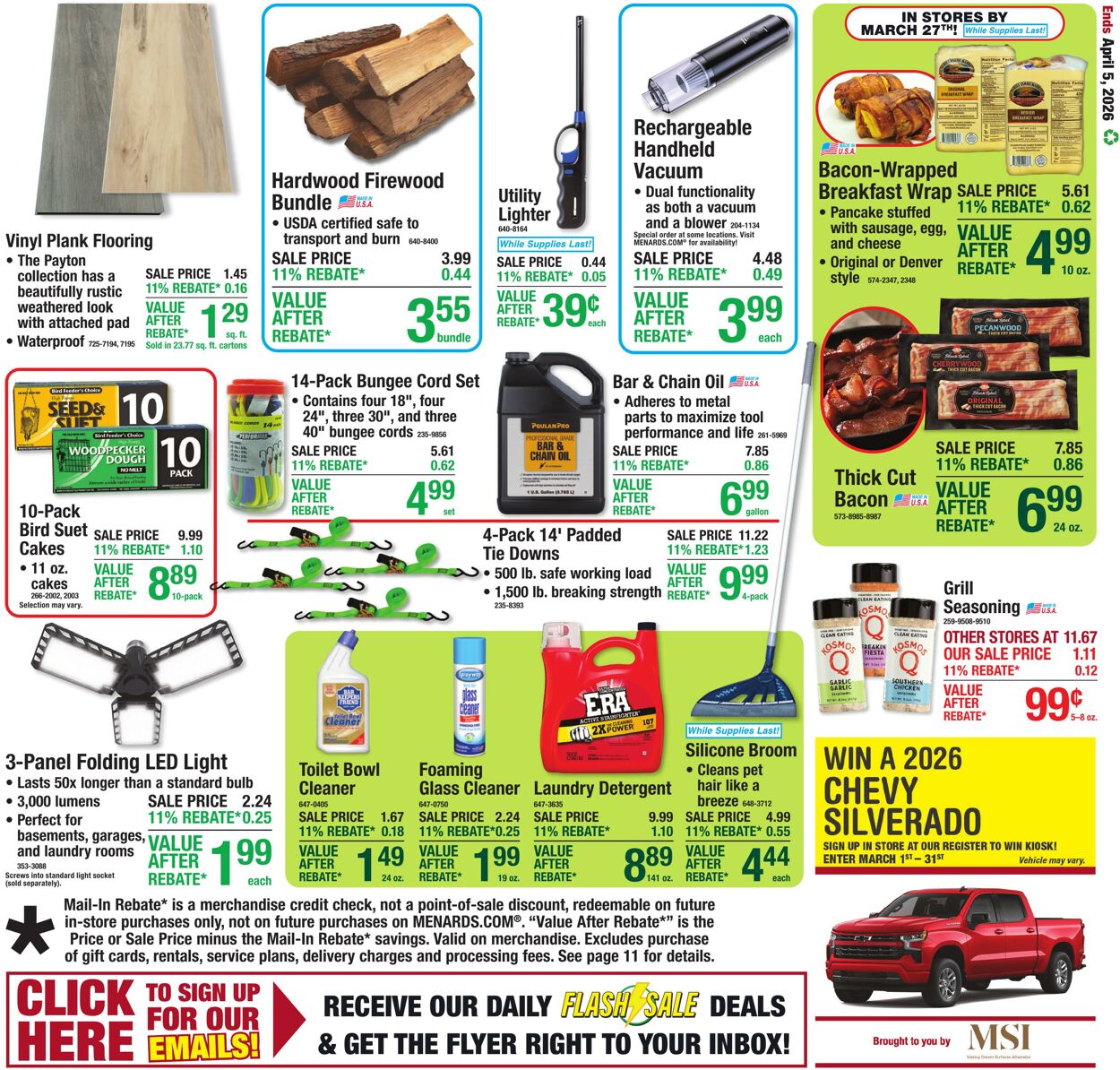 Catalogue Menards from 03/25/2026