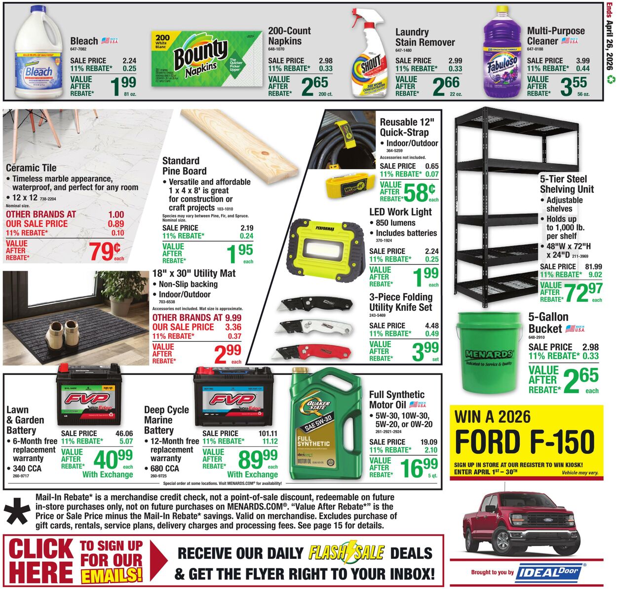 Catalogue Menards from 04/15/2026