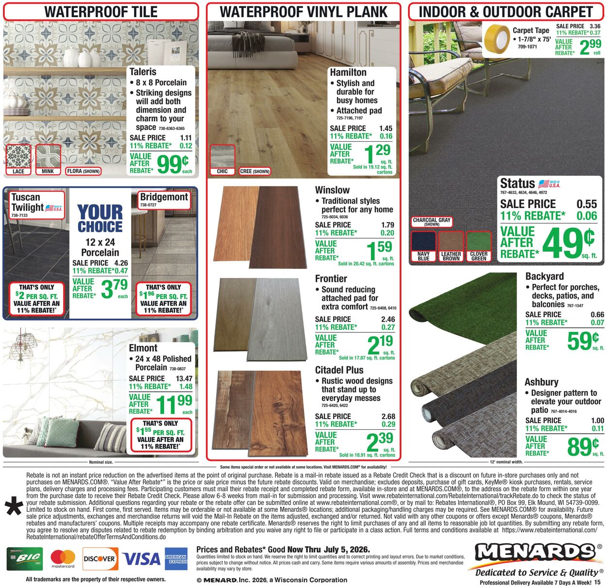 Catalogue Menards from 06/24/2026