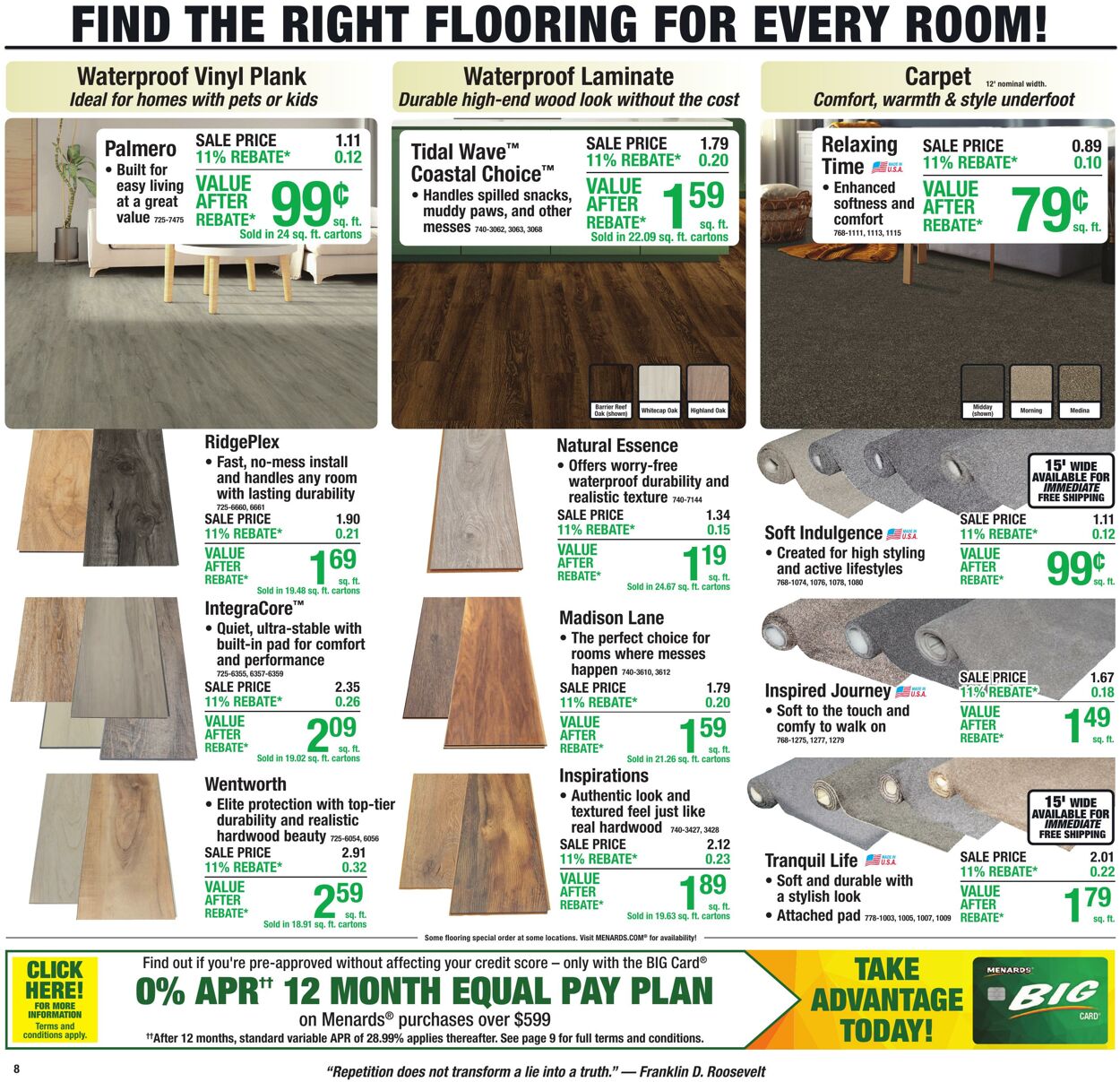 Catalogue Menards from 07/01/2026