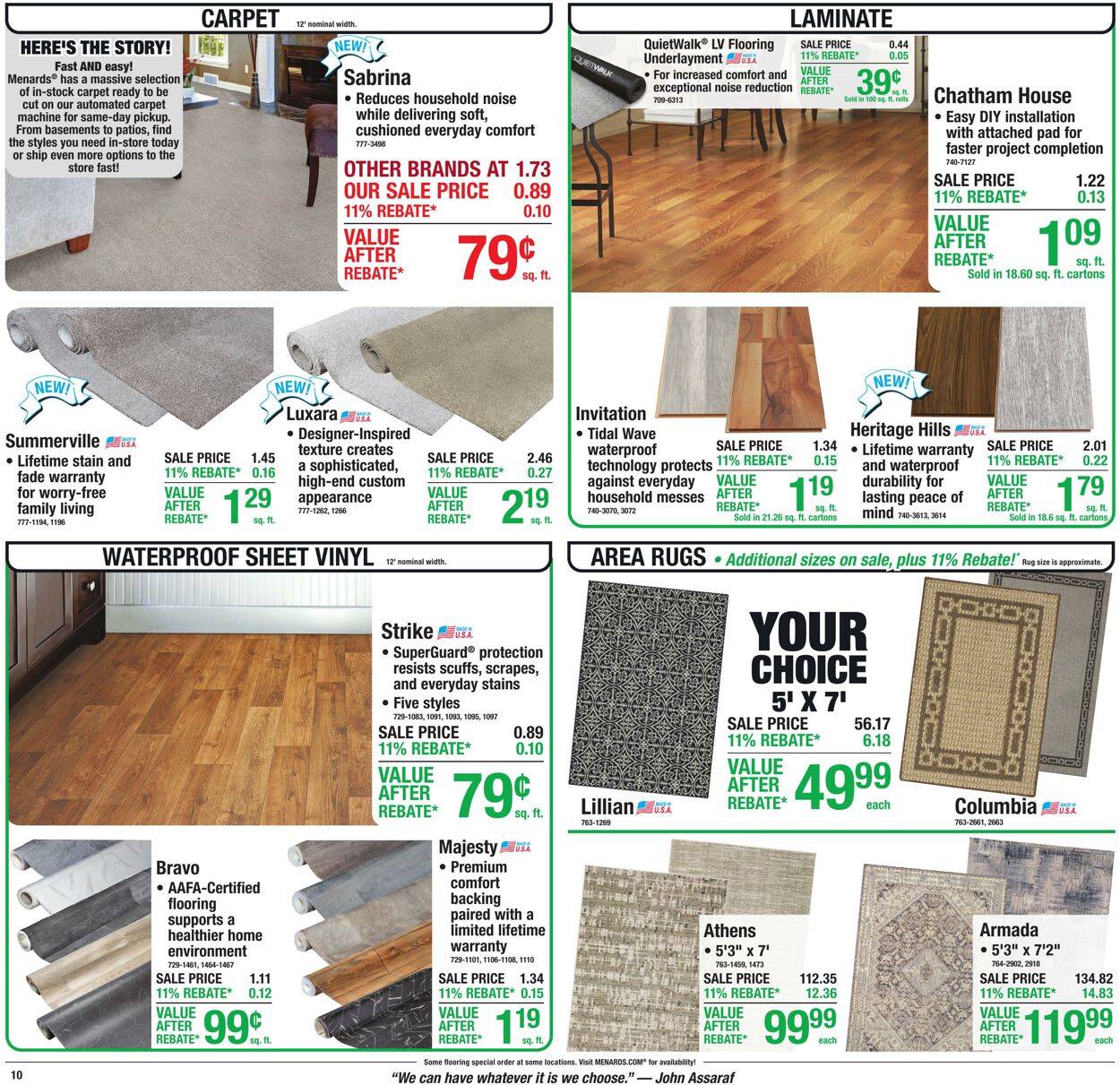 Catalogue Menards from 07/08/2026
