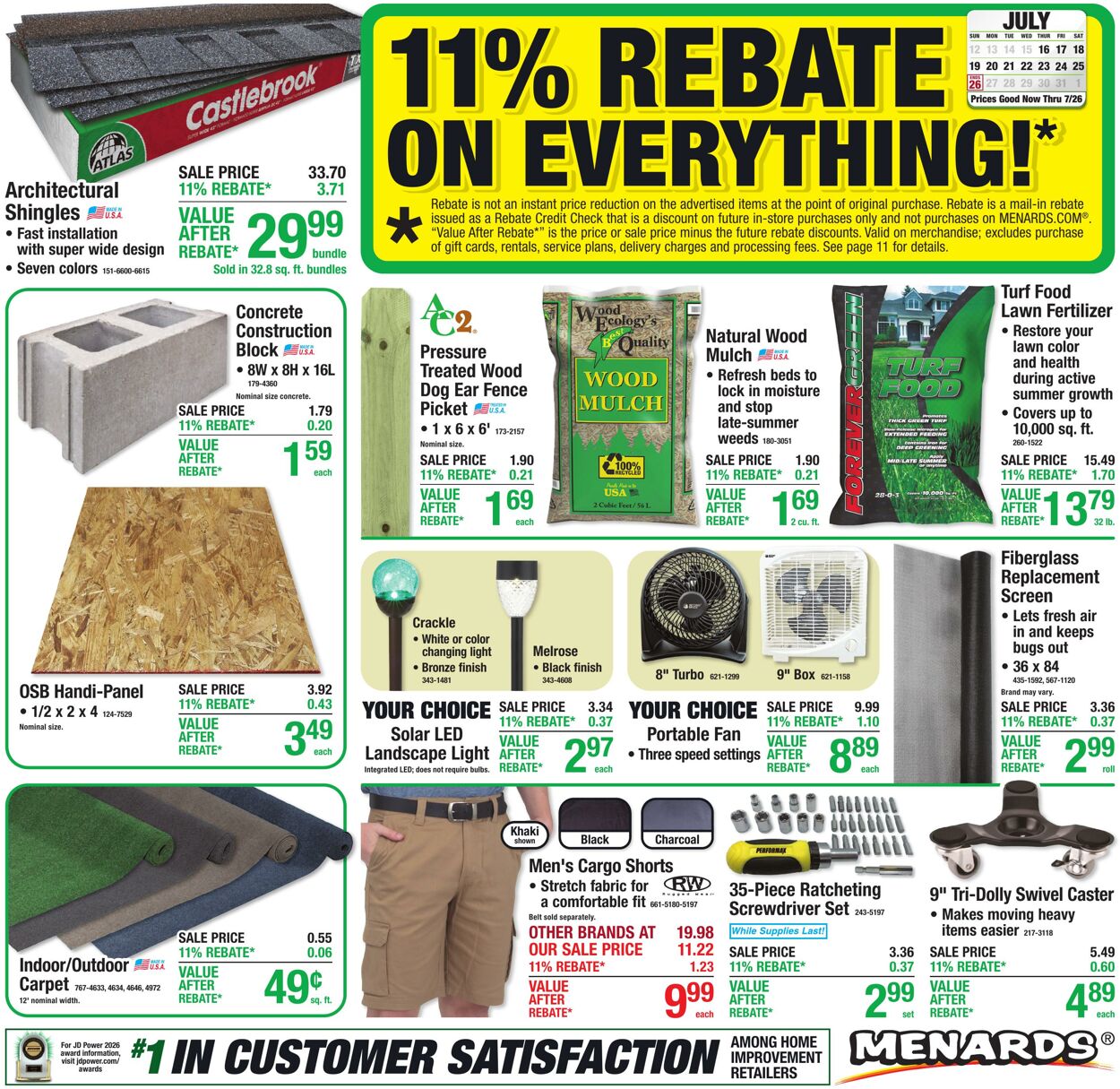 Catalogue Menards from 07/15/2026