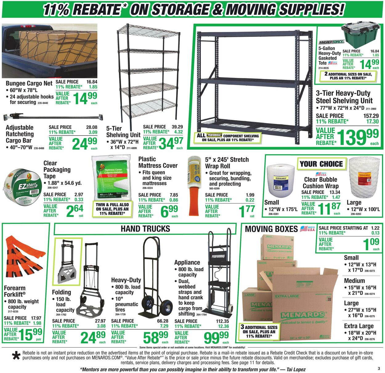 Catalogue Menards from 07/22/2026