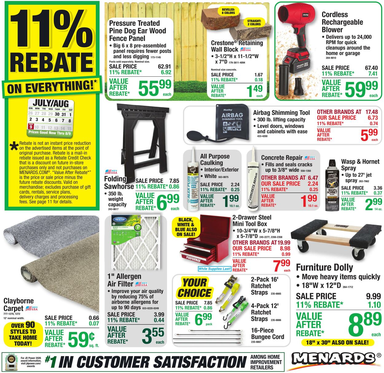 Catalogue Menards from 07/29/2026