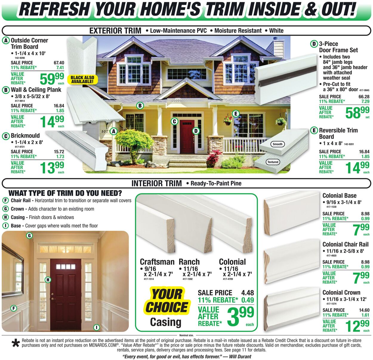 Catalogue Menards from 07/29/2026