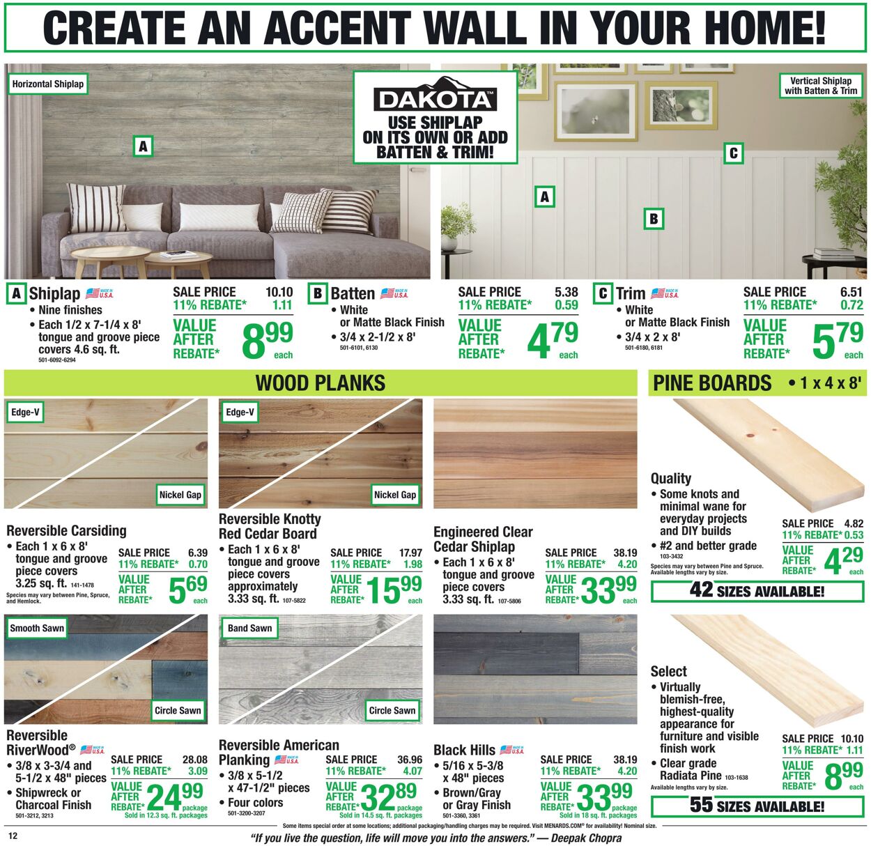Catalogue Menards from 08/12/2026