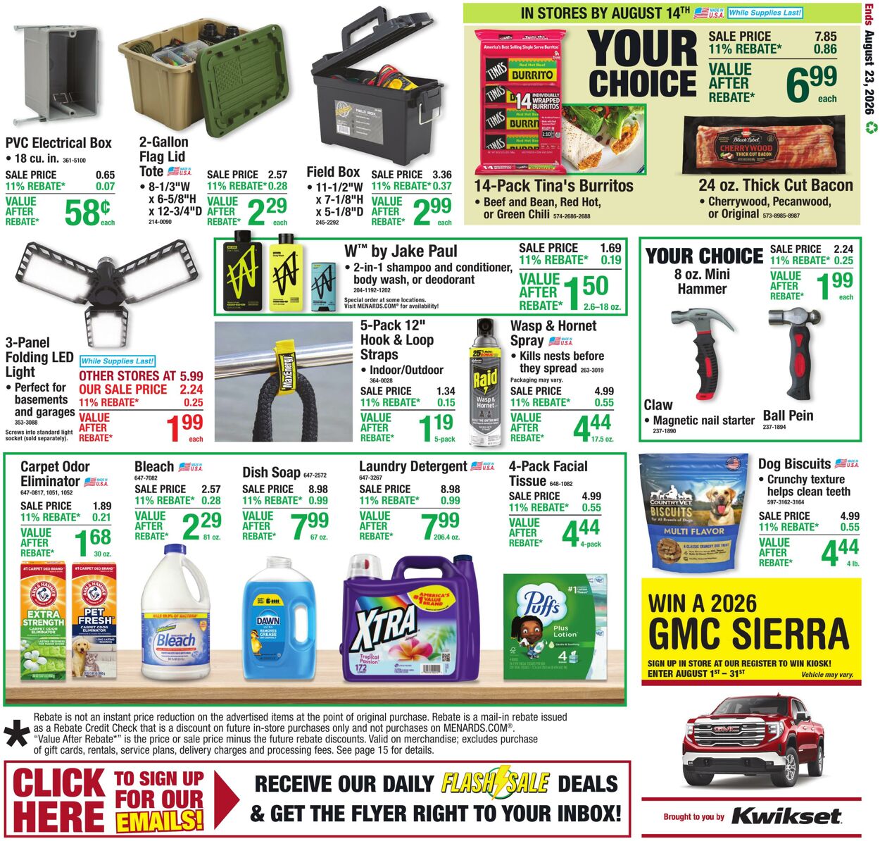 Catalogue Menards from 08/12/2026
