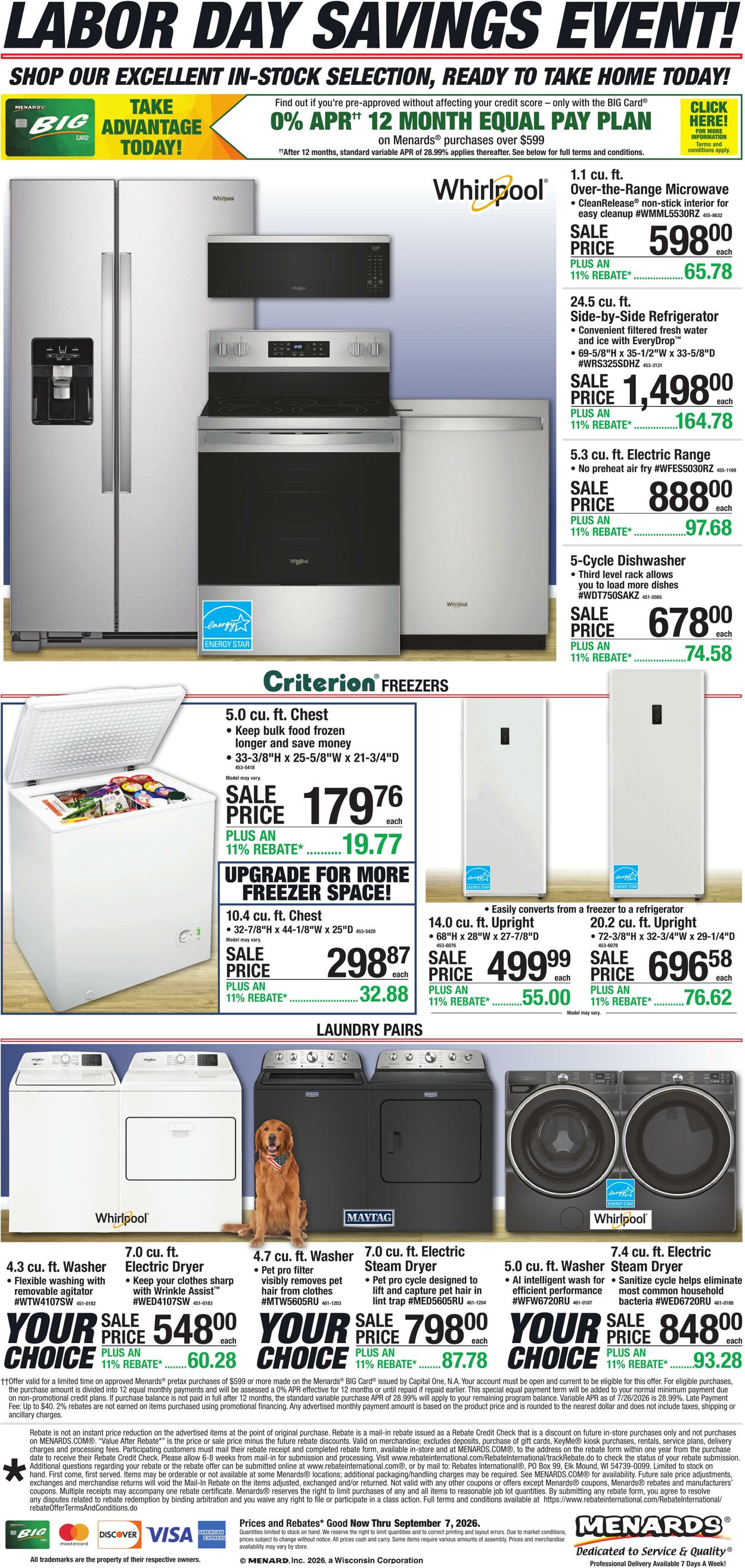 Catalogue Menards from 08/26/2026