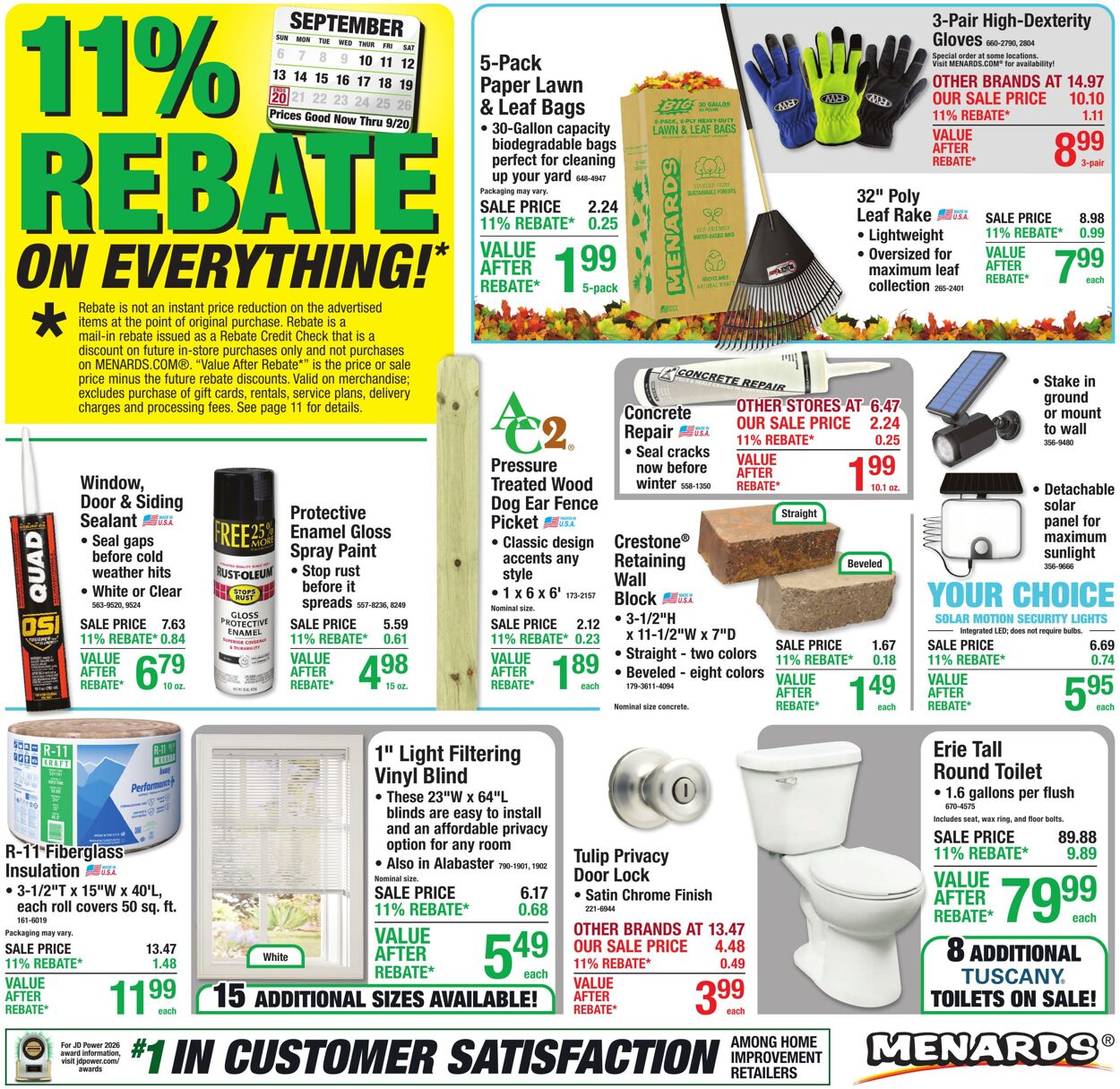 Catalogue Menards from 09/09/2026