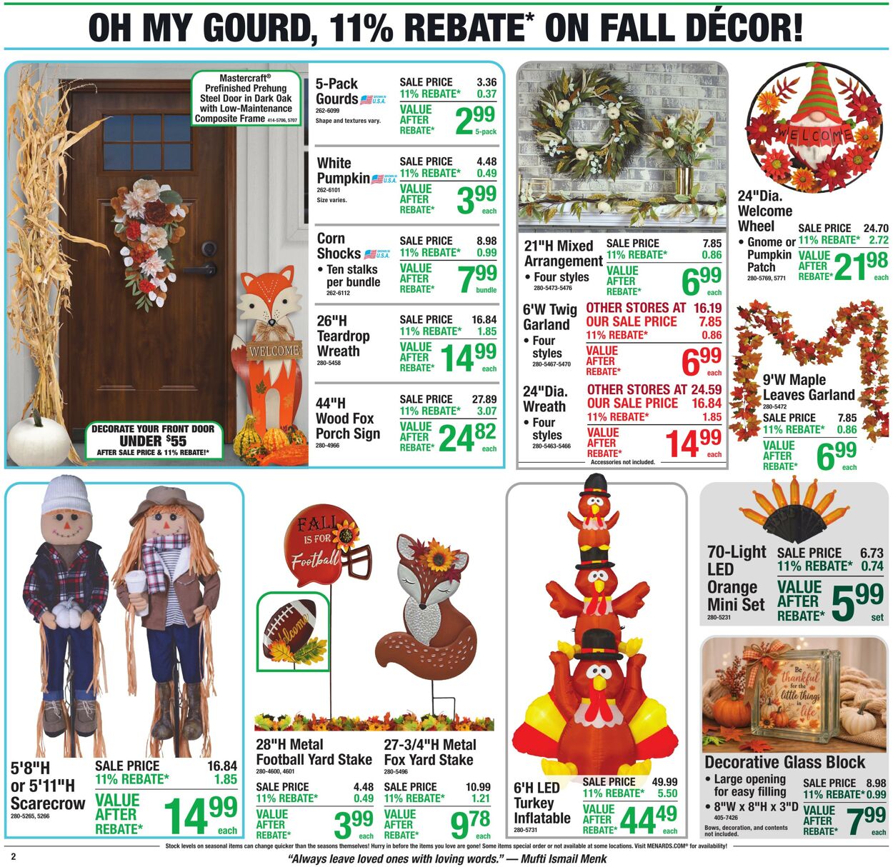 Catalogue Menards from 09/09/2026