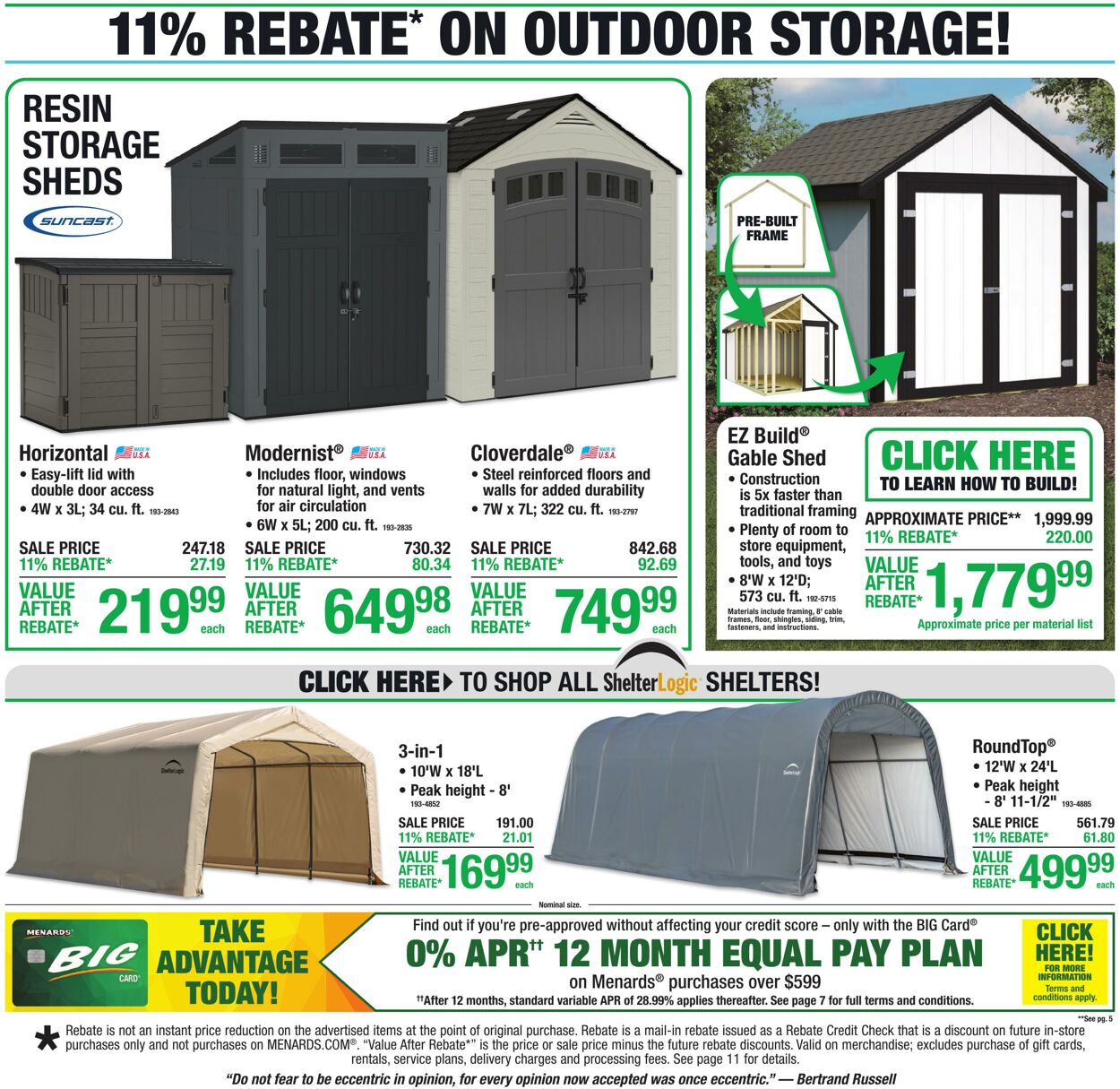 Catalogue Menards from 09/09/2026