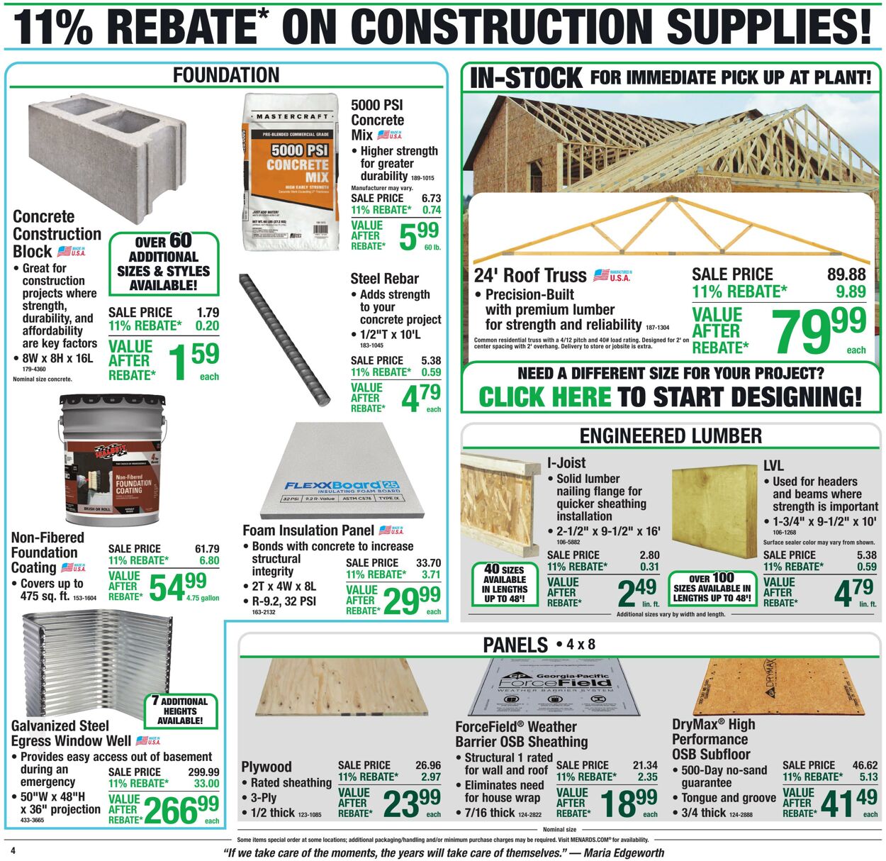 Catalogue Menards from 09/09/2026
