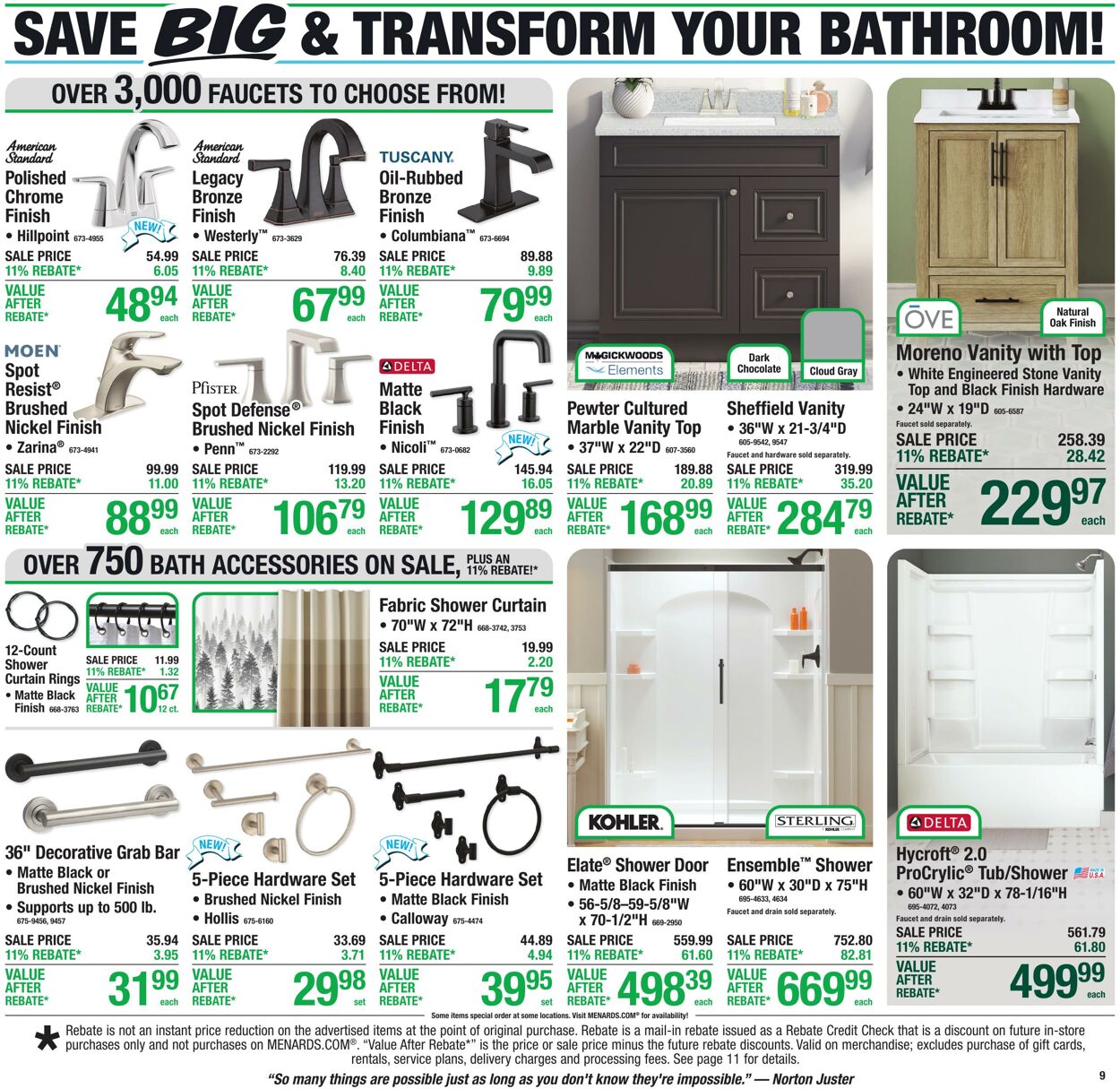 Catalogue Menards from 09/09/2026