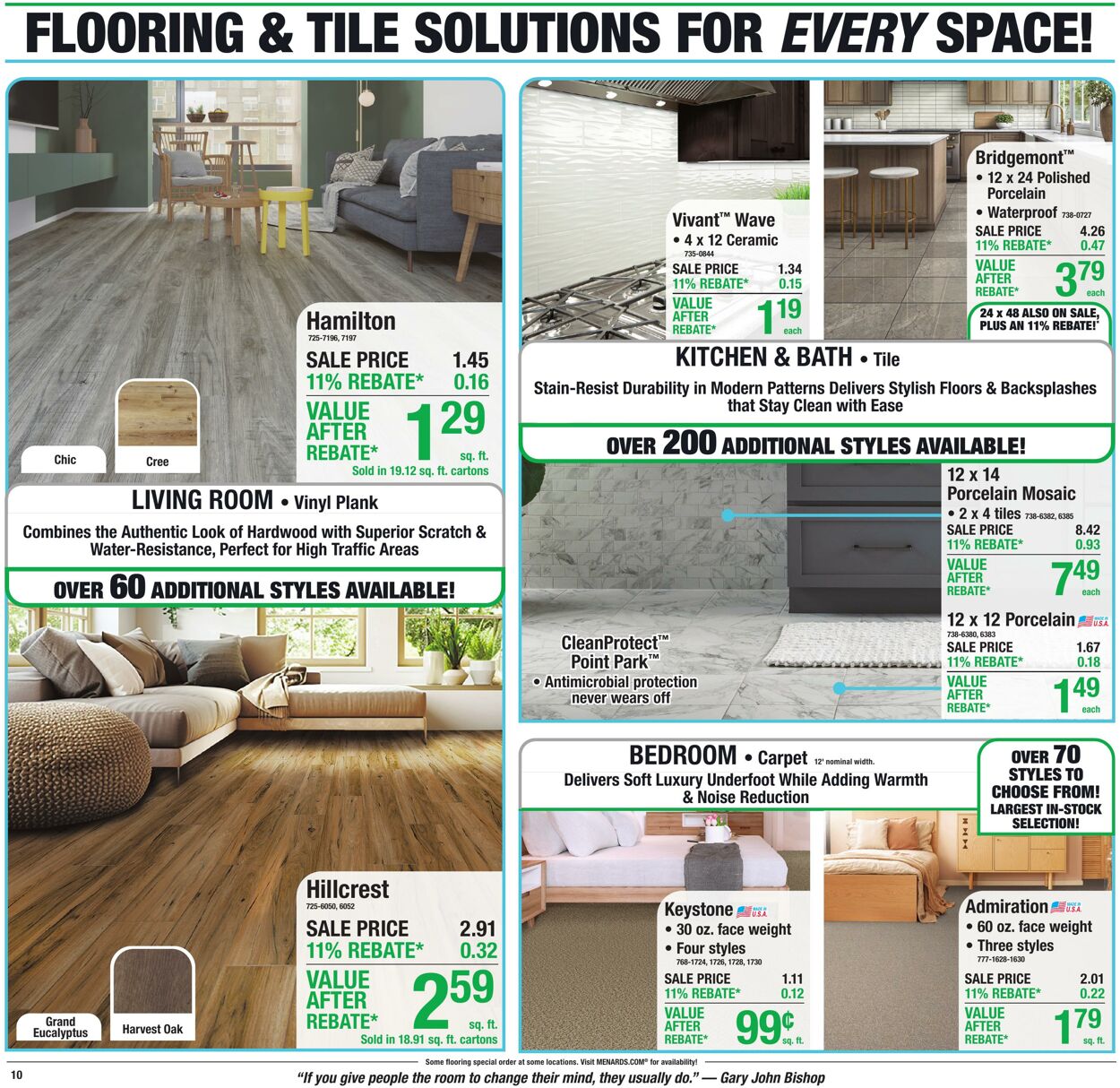 Catalogue Menards from 09/09/2026