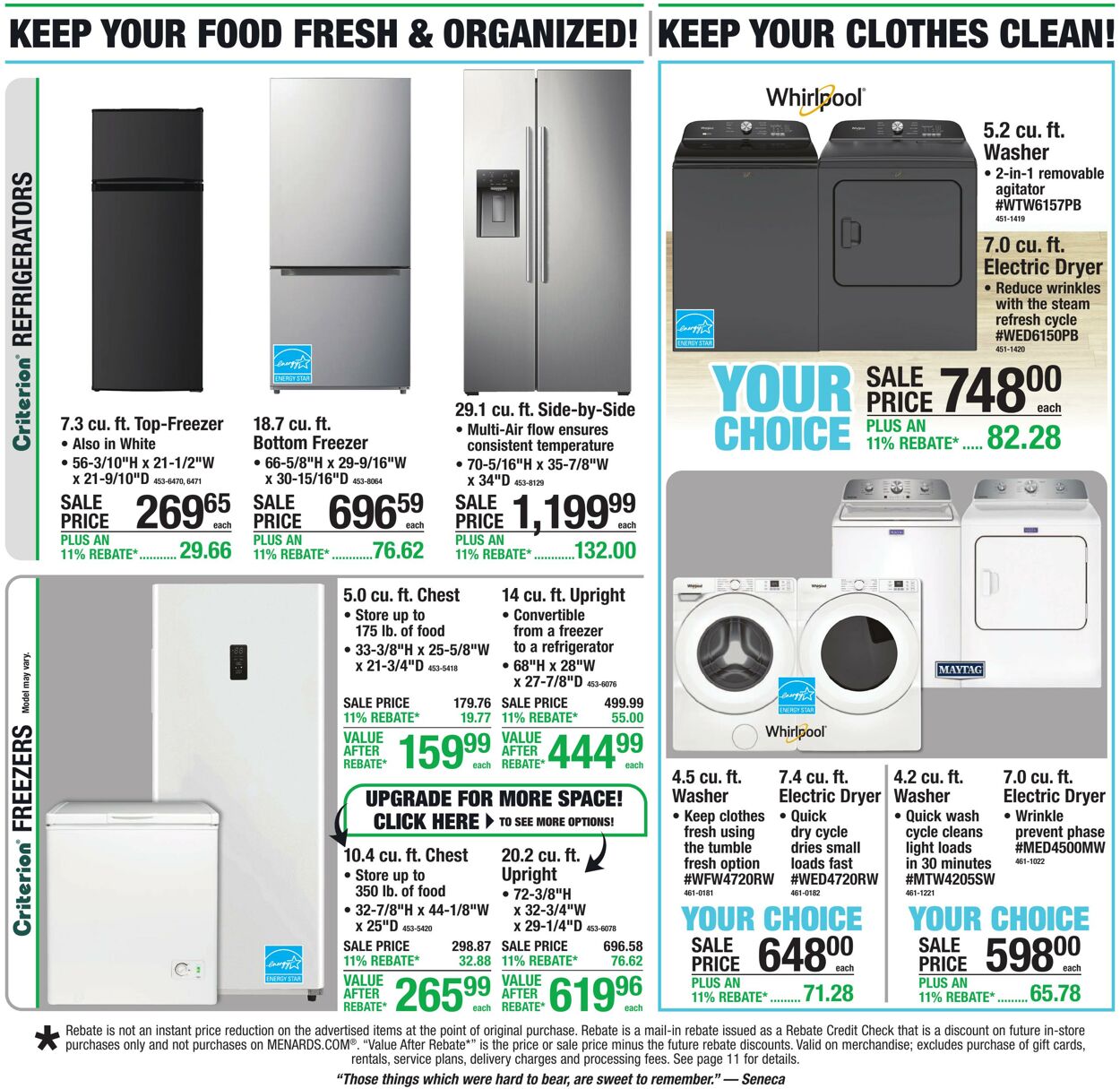 Catalogue Menards from 09/09/2026