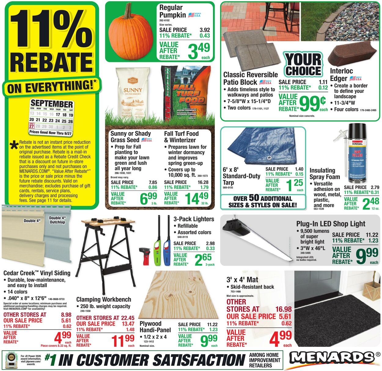 Catalogue Menards from 09/16/2026