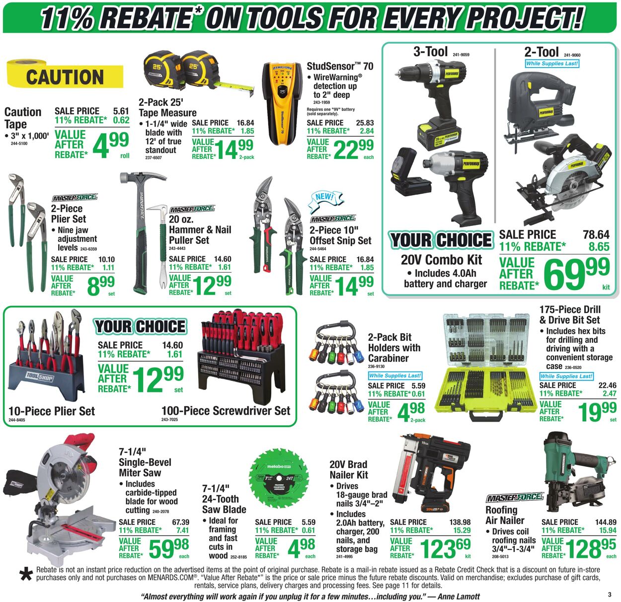 Catalogue Menards from 09/16/2026