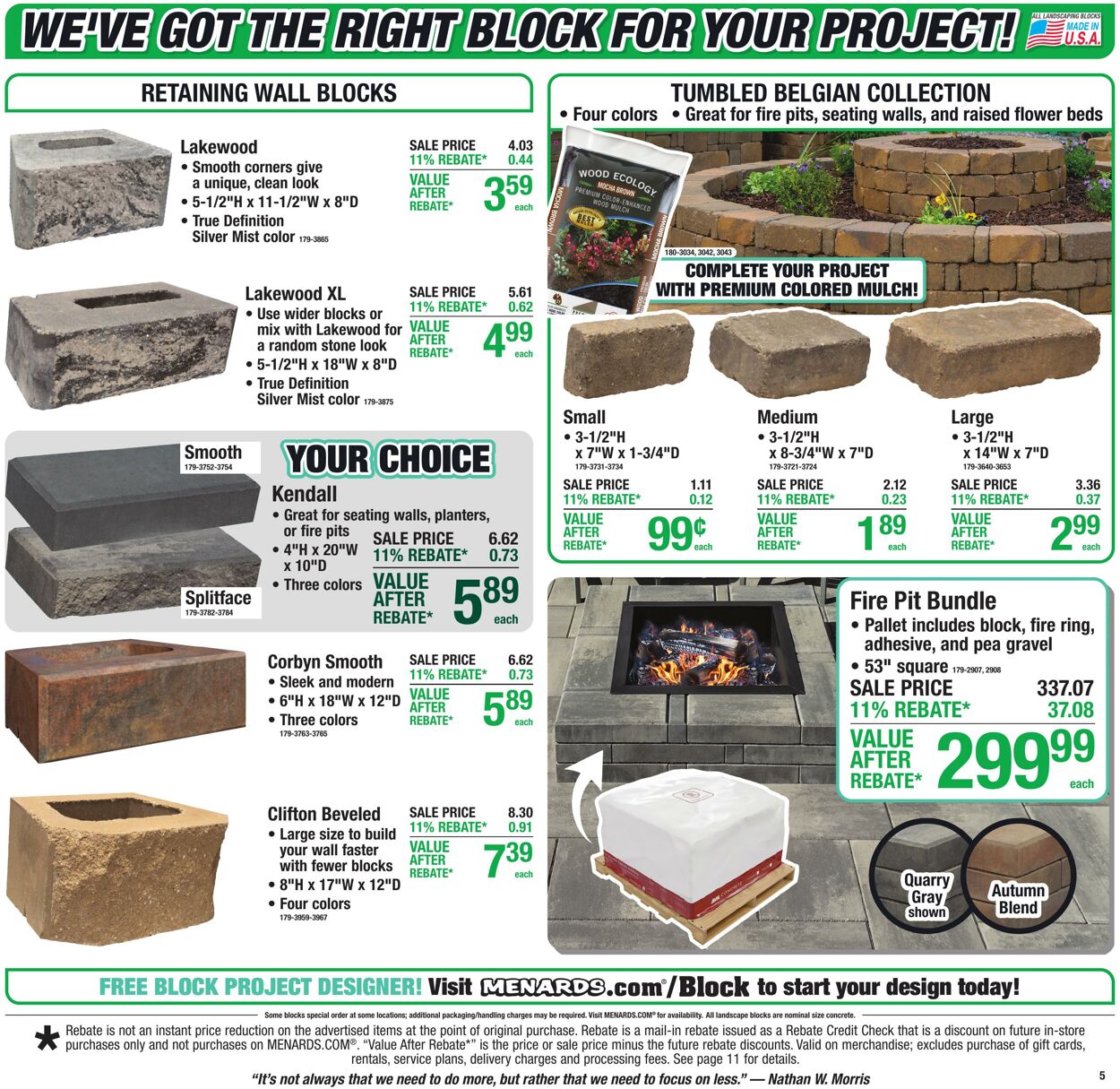 Catalogue Menards from 09/16/2026