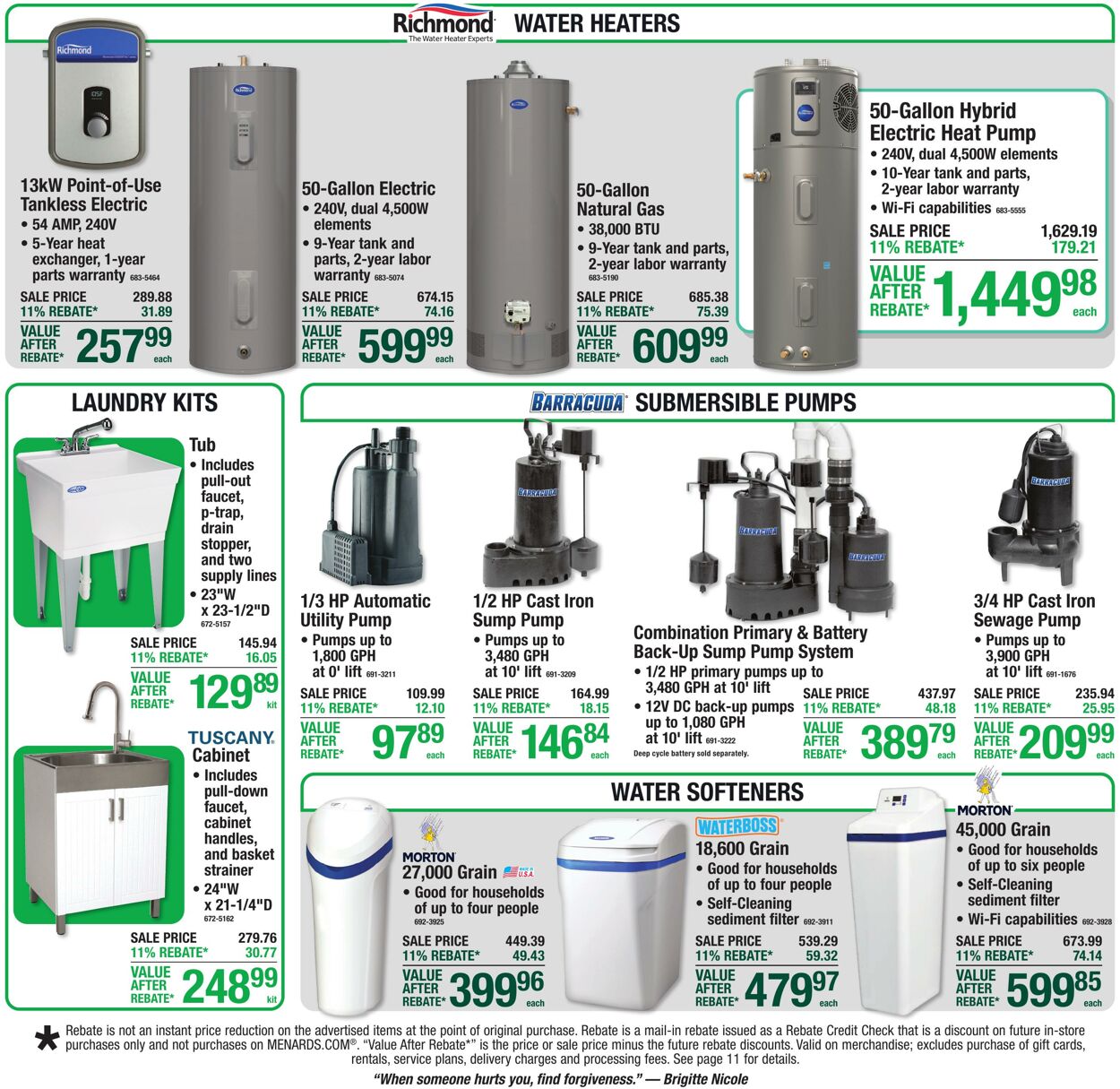 Catalogue Menards from 09/16/2026