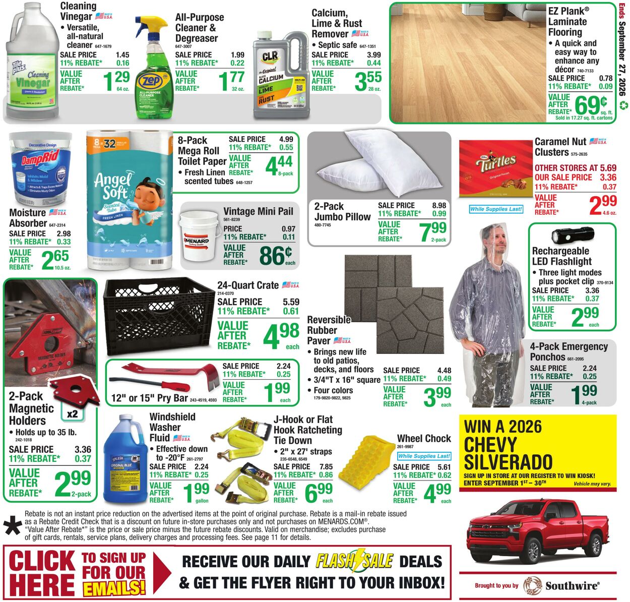Catalogue Menards from 09/16/2026