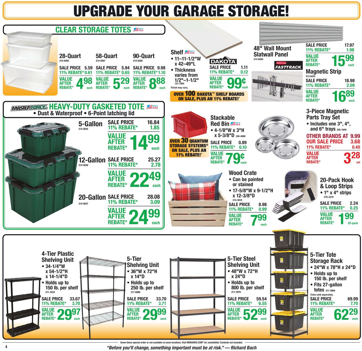 Catalogue Menards from 09/30/2026